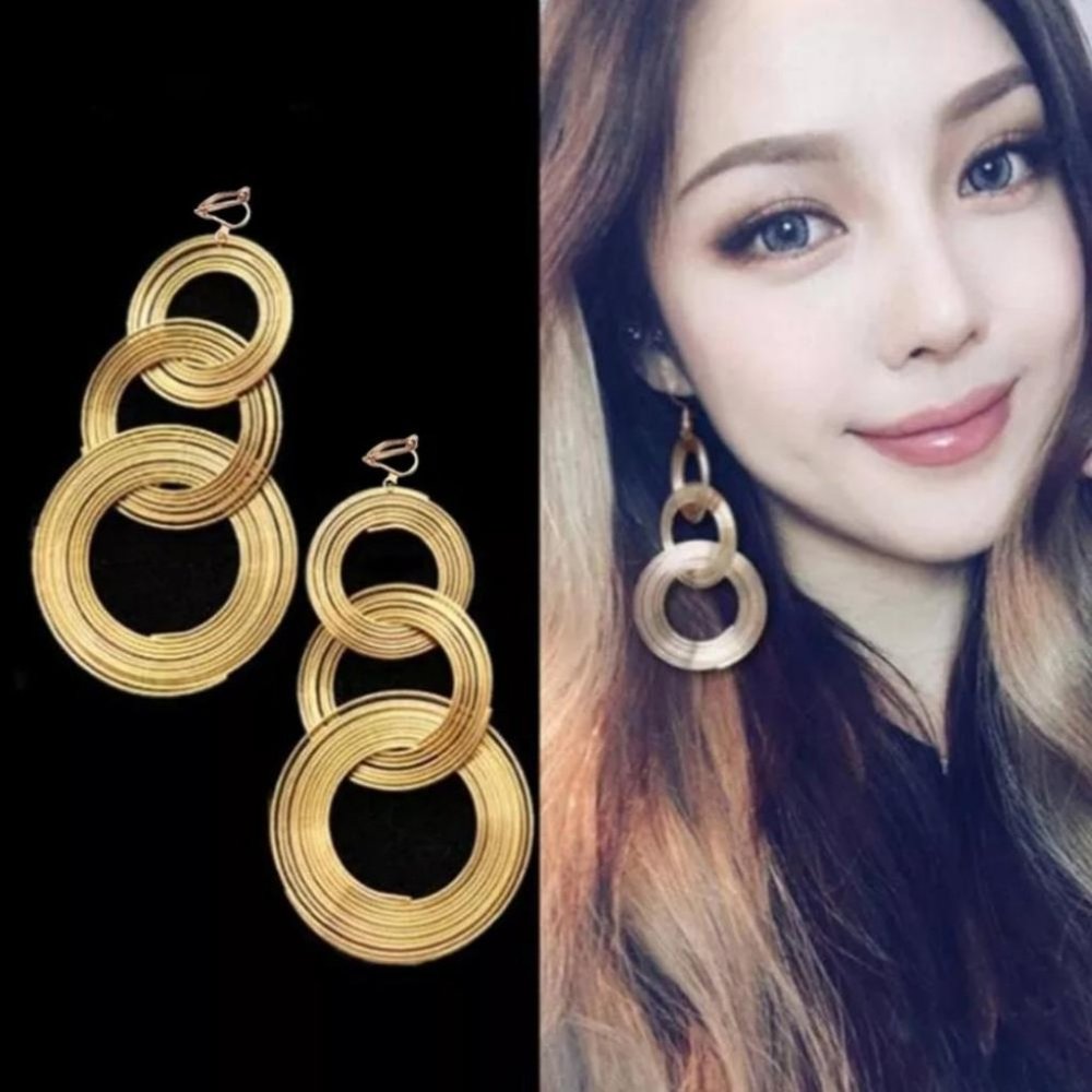 Clip On Lightweight Earrings Gold Or Silver